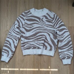 Abercrombie & Fitch cream and brown sweater